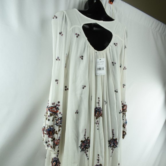 Free People S BOHO Oxford Embroidered Dress - Picture 14 of 15